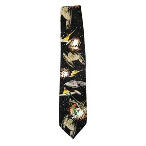 Vintage Ralph Marlin Star Wars Starfighters Men's Tie‎